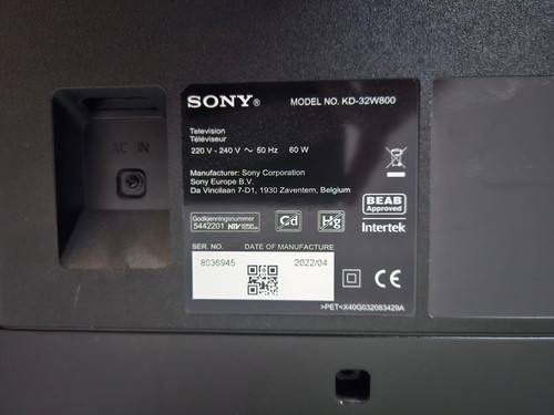 Sony 32w800 téléviseur - sony,