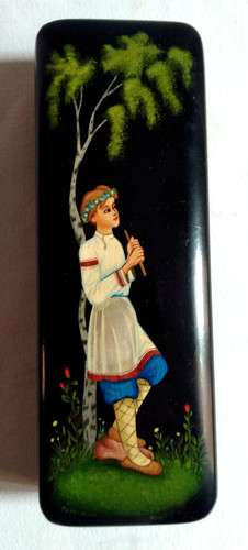 Boite laquée russe - laquée, peinture