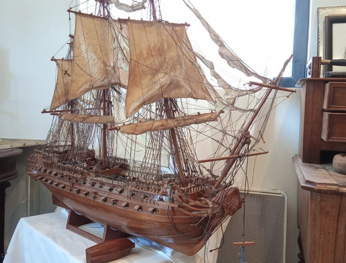 Grande maquette bois galion - maquette,