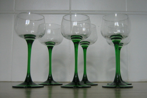 Verres pied vin - verres,