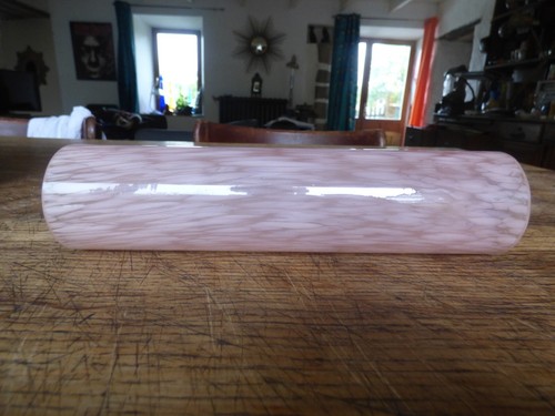 Tube rond verre rose - tube,