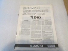 livret set-up instruction manuel d'assemblage Suzuki TS250XK TS 250 XK 1988
