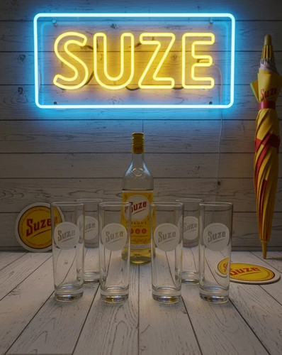 Lot 6 verres suze - 6,
