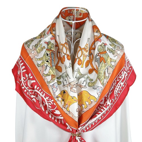 Foulard vintage soie - foulard, en