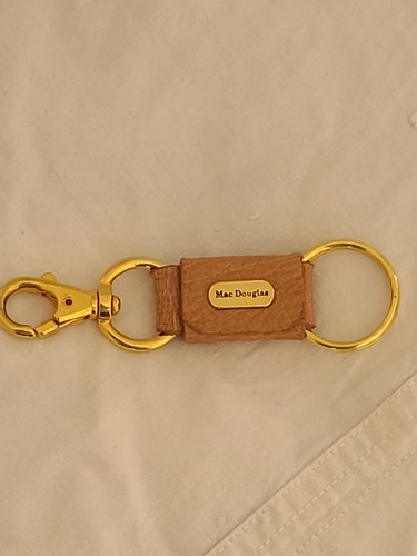 Porte cle cuir moutarde mac - porte,