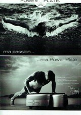 Publicité Advertising1020 2010n   Power Plate Fred Bousquet nageur Olympique