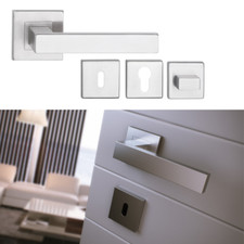 Poignée de Porte Acier Inox BB Pz Wc Gérer Poignée de Porte Intérieure Carré