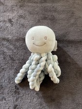 Doudou pieuvre poulpe bleu