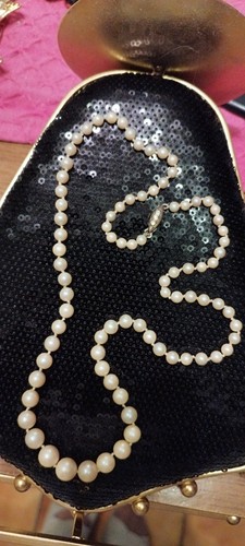 Collier perle verre - collier,