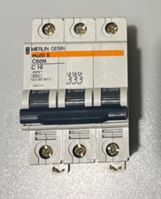 Disjoncteur Merlin Gerin C60N C10 400V 10 Amp
