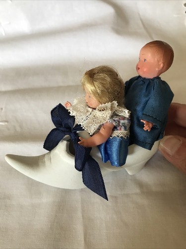 Ancien poupée couple - poupée, en