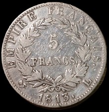 5 Francs Napoléon 1er 1813 L