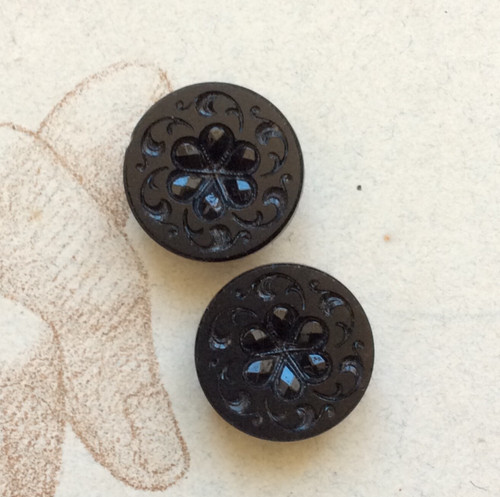 Boutons anciens verre mm - boutons,