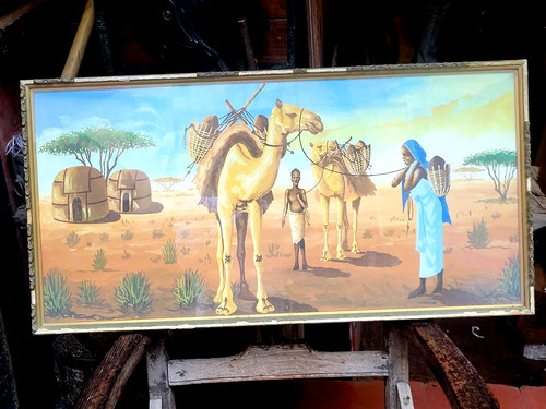 Peinture huile sur - À,