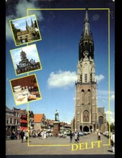 DELFT (PAYS-BAS) COMMERCES & ARTISAN PORCELAINE au travail en 1997