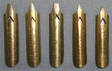 LOT N° 14 CALLIGRAPHIE  5 PLUMES DE RONDE BLANZY POURE ECRITURE PEN CALLIGRAPHY