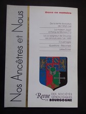 § nos ancêtres et nous Bourgogne N° 108 4ème trim. 2005 - généalogie, histoire