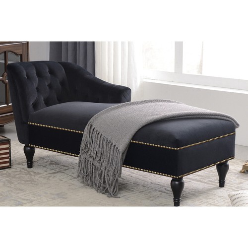 Luxury tufted velvet chaise - luxury,