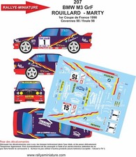 DECALS 1/18 REF 0207 BMW M3