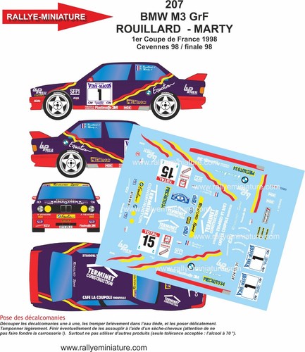 Decals ref 0207 bmw - ref,