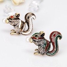 Broche vintage cristal - broche, en
