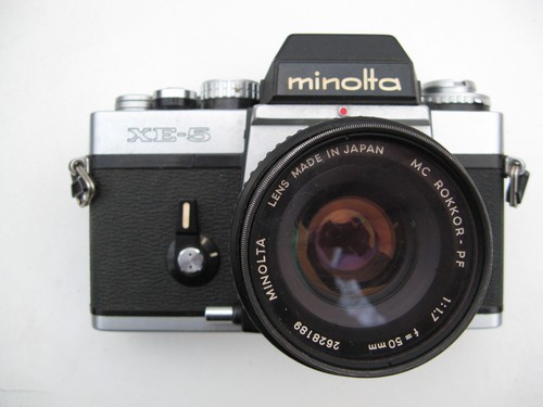 Minolta xe5 chromé 50mm - minolta,