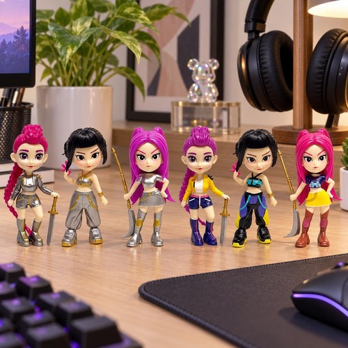 Set figurines kpop chasseuse - 6,