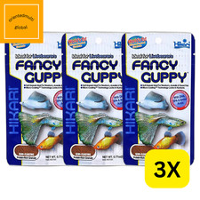 3 x protéines riches Hikari Tropical Fancy Guppy 0,77 oz/22 g.