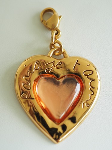 Pendentif vintage coeur - coeur, yves