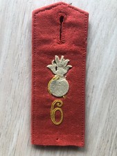 patte d'épaule allemande fedlgrau FAR 6 Feldartillerie regiment 6 1915
