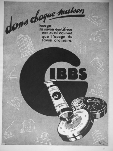 Publicité 1932 gibbs dans - gibbs,