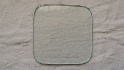 Plat service verre pour - service, en