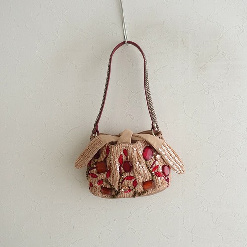 Sac main jamin - à, beaded
