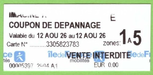 Ticket metro paris - paris,