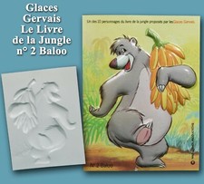 Glaces Gervais, Le Livre de la jungle. Walt Disney 1970, image en relief n° 2 Ba