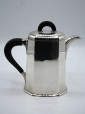 RARE CAFETIERE EN ARGENT MASSIF POINCON MINERVE 1 ER TITRE ART DECO