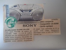 RADIO CASSETTE CD  vintage SONY