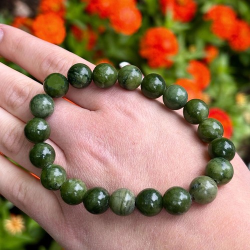 Bracelet perles 10mm jade - perles,