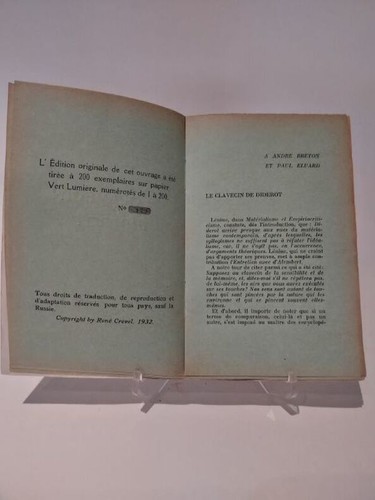Crevel clavecin de - le,