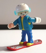 PLAYMOBIL SKIEUR ENFANT SNOWBOARD EQUIPE  - SKI VACANCES HIVER VACANCES SKI