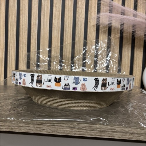 Griffoir chat carton rond - en,