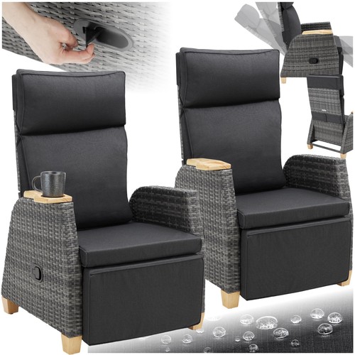 Tectake lot 2 fauteuil - tectake®, de