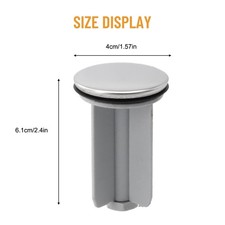 Bouchon de vidange d'évier recouvert de cuivre pour une installation facile dan