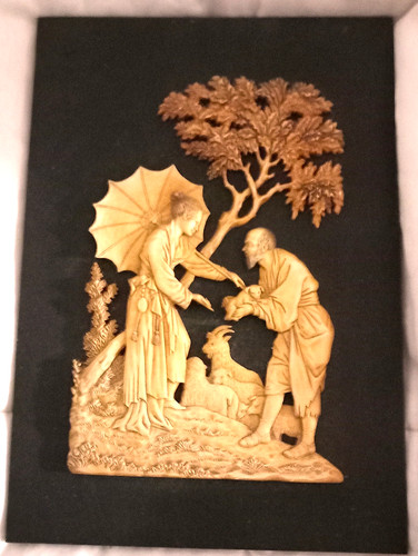 Tableau chinois en - *, relief