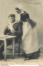 56 - Lorient - Coiffe de Lorient - Animée - Marin - Folklore - Scène et Types -