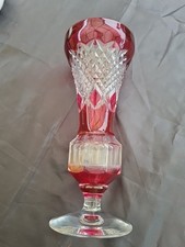 VAL SAINT LAMBERT GRAND VASE BICOLORE