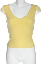STRADIVARIUS Chemise côtelée Dames Haut T EU 36 jaune primevère