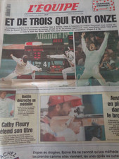 💥 L'équipe 23/07/1996 - JO  escrime Plumenail Boidin -  Jeux Olympiques Atlanta
