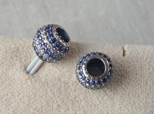 Paire charms oxyde bleu - paire, charms,