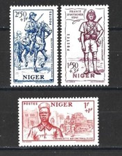 3 new stamps*  .French NIGER  1941. "Defense of the Empire"       (8661)